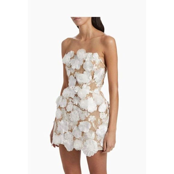 NWOT Bronx and Banco JASMINE MARAYA WHITE MINI DRESS - Picture 5 of 13